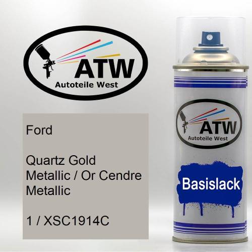 Ford, Quartz Gold Metallic / Or Cendre Metallic, 1 / XSC1914C: 400ml Sprühdose, von ATW Autoteile West.